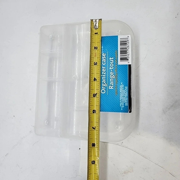 Jot Clear Lock-Top Organizer Storage Case Container 9 Sections 7.5"x6.5"x1.75” - Picture 6 of 10